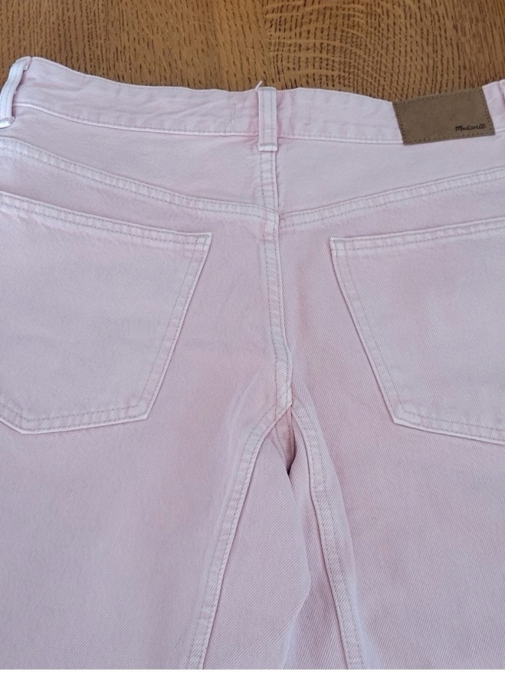 Women’s Madewell Darted Barrel-Leg Pink Jeans - Picture 5 of 5